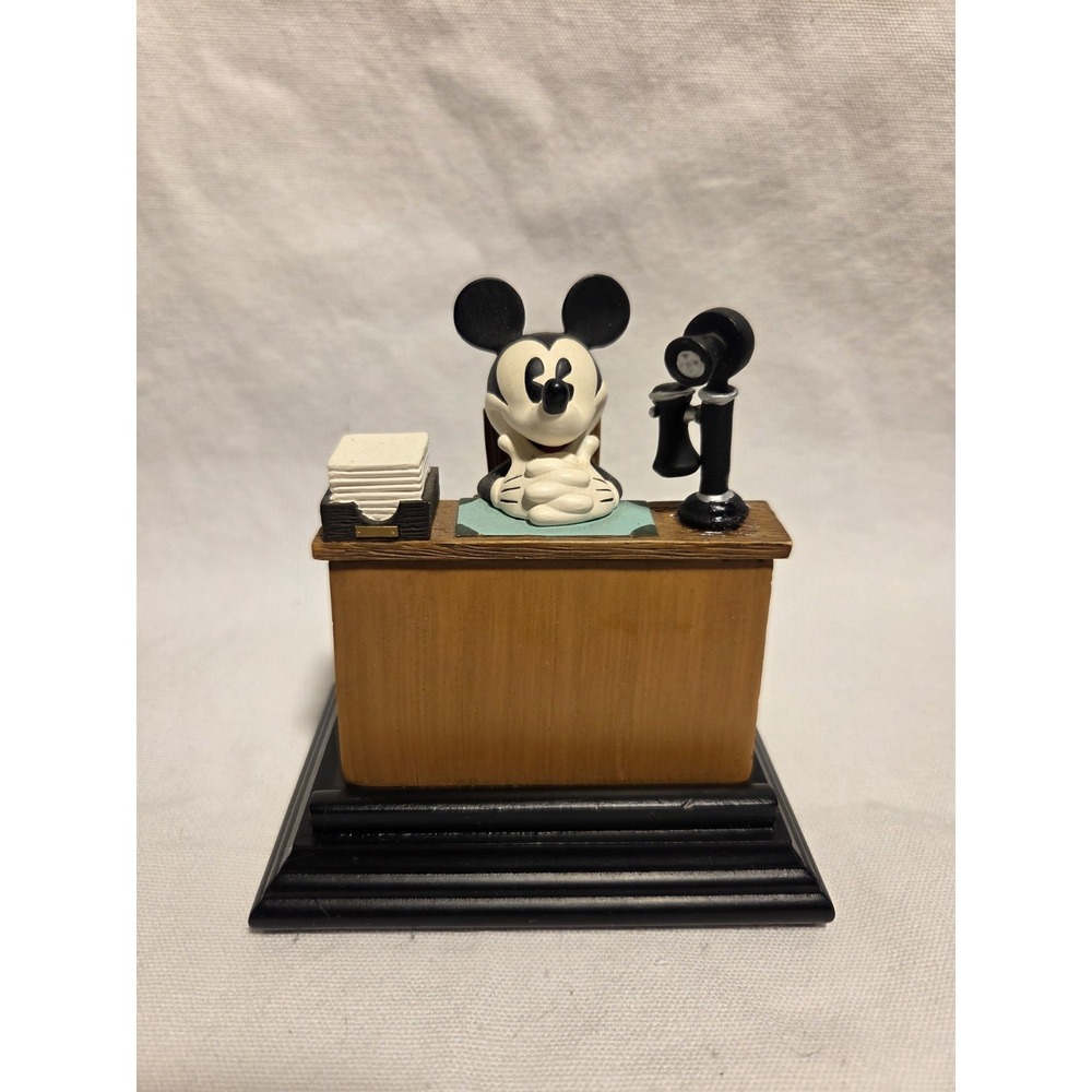 Disney Mickey Mouse Business Card Holder FIGI Graphics Desk Figurine w Box